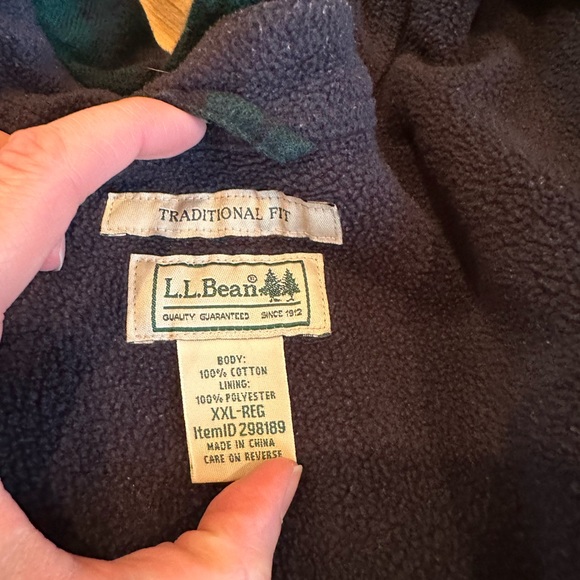 L.L. Bean Jackets & Coats Ll Bean Fleece Lined Flannel Shirt Jacket